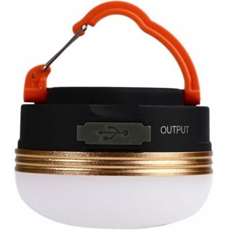 Lanterne de Camping LED Rechargeables USB Lampe de Camping Lumières de Tente avec Batterie 1800mAh, 3 Modes d'éclairage, Base Magnétique, pour Camping, Randonnée Et Pêche