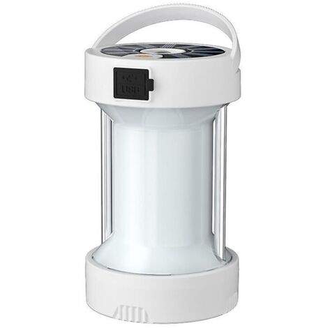 Lanterne de camping LED solaire, rechargeable par USB, pour une utilisation en extérieur, type projecteur, idéale pour les tentes. - AquaForge