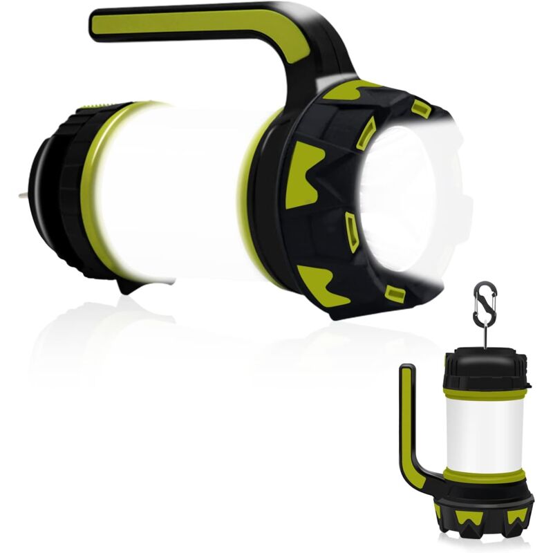 Lanterne de camping rechargeable à led Lampe de poche portable 6 modes Lampes de tente Banque d'alimentation multifonctionnelle Projecteur étanche