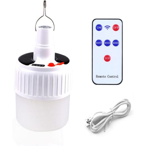 Lanterne de camping rechargeable USB alimentée par l'énergie solaire. - AquaForge