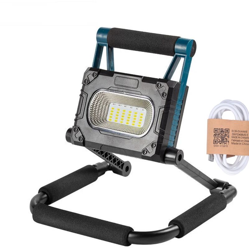 Lampe de travail à led à économie d'énergie Résistant à la pluie Batterie intégrée de 3600 mAh 36 led Avec support Portable Convient pour l'entretien