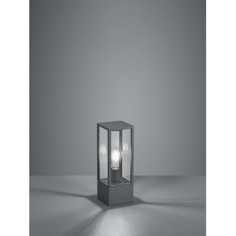 Lanterne de jardin carrée anthracite Garonne H40 cm Trio Lighting