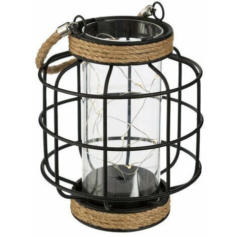 Lanterne Déco en Métal avec Microleds 17cm - SILUMEN