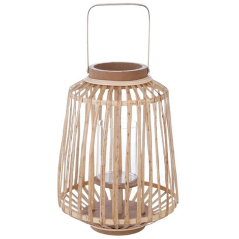 Lanterne Design "Rattan" 35cm Naturel