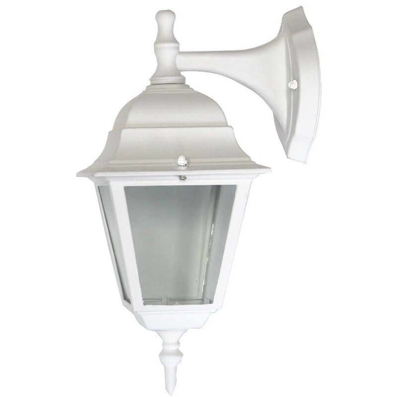 Lanterne d'extérieur Eolo Down de couleur blanche