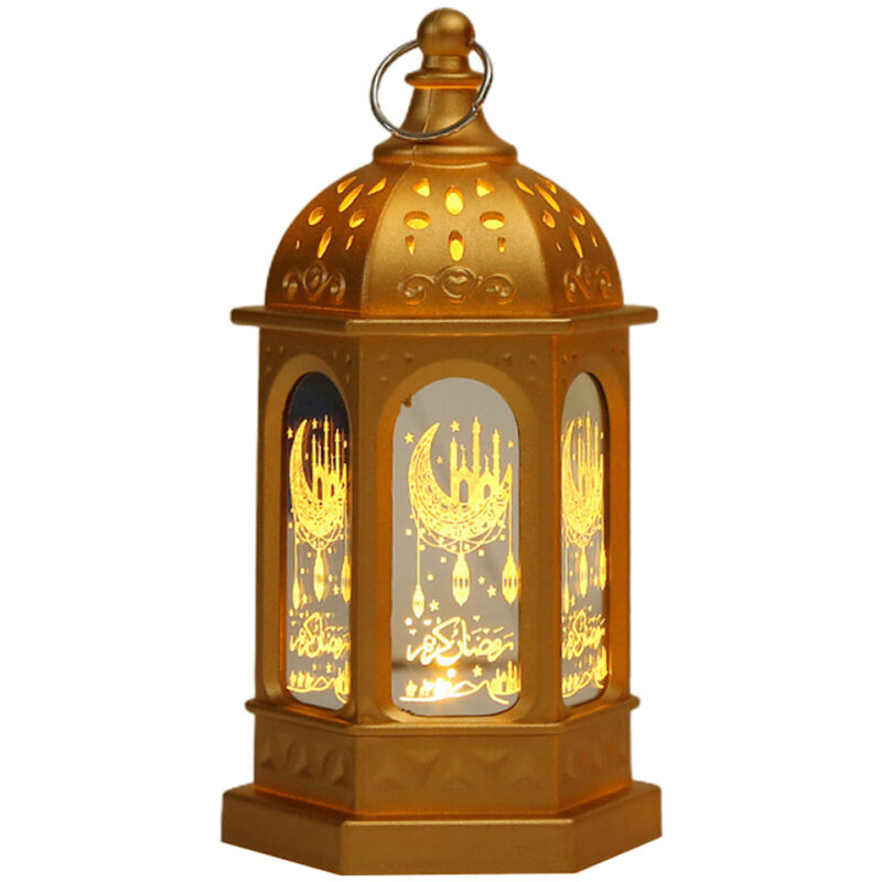 Lanterne du Ramadan, veilleuse électronique LED, lampe de table décorative pour la fête des lanternes de Ramadan, lampe de table LED pour l'Aïd