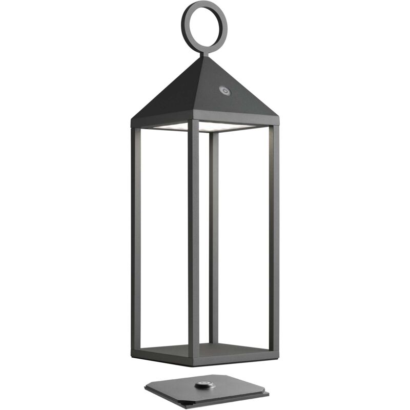 Lanterne en aluminium 47 cm Anthracite