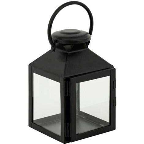 Lanterne en Métal "Winy" 17cm Noir