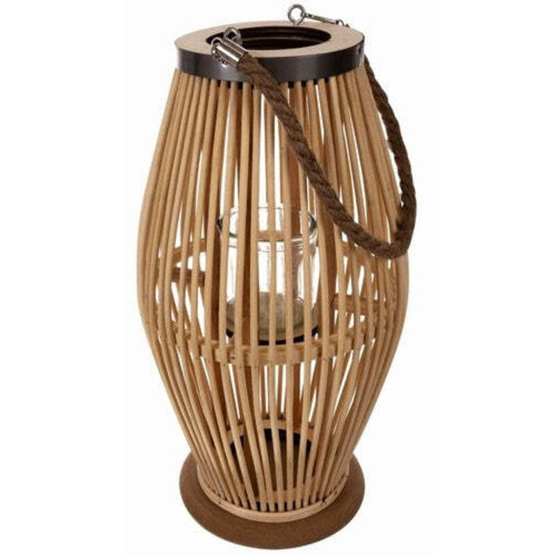 Lanterne en rotin de bambou gardlov 24282 86278