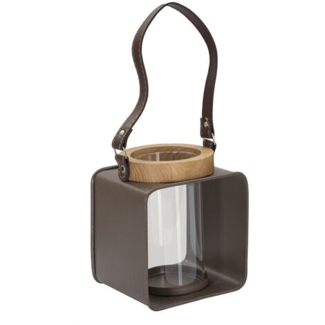Lanterne en verre Cm 16X13X18,5