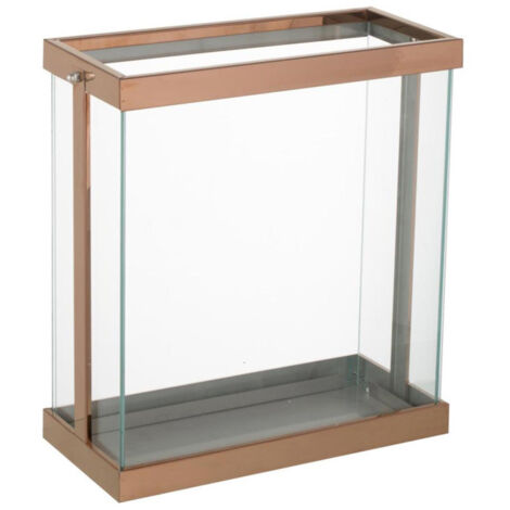 Lanterne en Verre "Enma" 35cm Cuivre