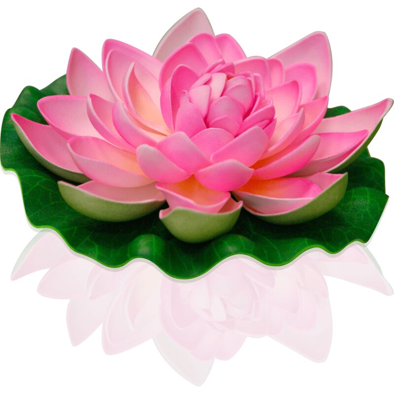 Lanterne Flottante Lotus Rose - Lanterne Fleur de Lotus - Lanterne Lotus Artificielle pour Décoration Extérieure Mariage, Piscine, Décor Extérieur
