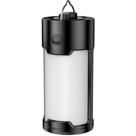 Lanterne LED étanche et Rechargeable avec crochet, lampe d'urgence Portable, idéale pour le Camping ou la tente