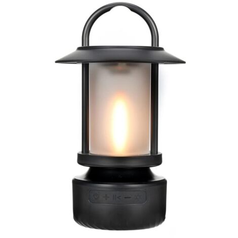 Lanterne LED multicolore portable, lanterne d'éclairage de secours extérieure, veilleuse avec haut-parleur portable pour le camping