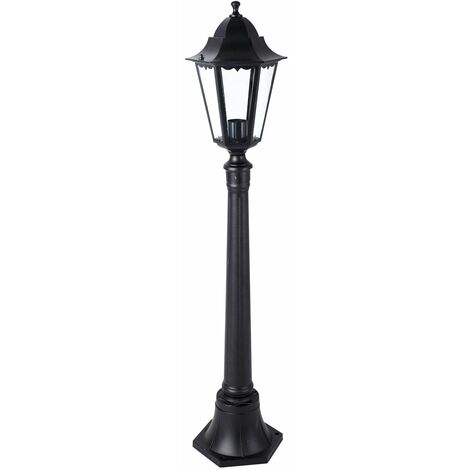 LANTERNE MINERVA NERO SU PIANTANA CM 120