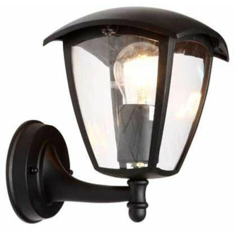 Lanterne Murale Extérieure Noire pour Ampoule E27 - SILAMP