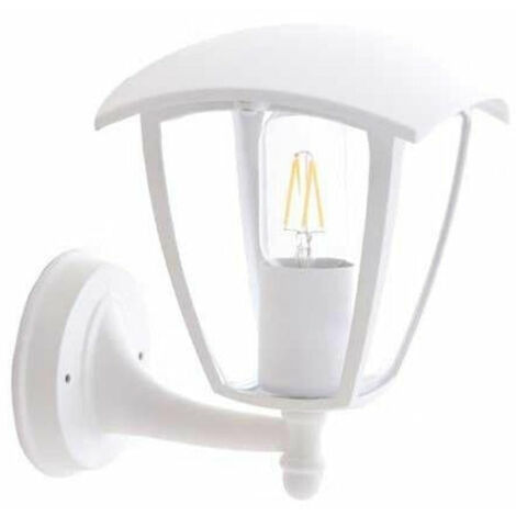 Lanterne Murale Extérieure pour Ampoule E27 - Blanc - SILUMEN