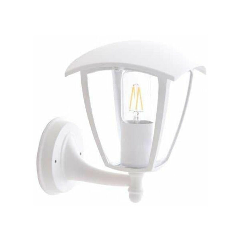 Lanterne Murale Extérieure Blanche pour Ampoule E27 - silamp Lanterne Murale Extérieure Blanche pour Ampoule E27 - silamp