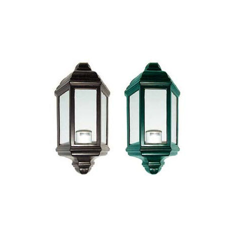 Lanterne Murale Modèle London - 60w IP44 mm.176x100x360h. couleur vert antique