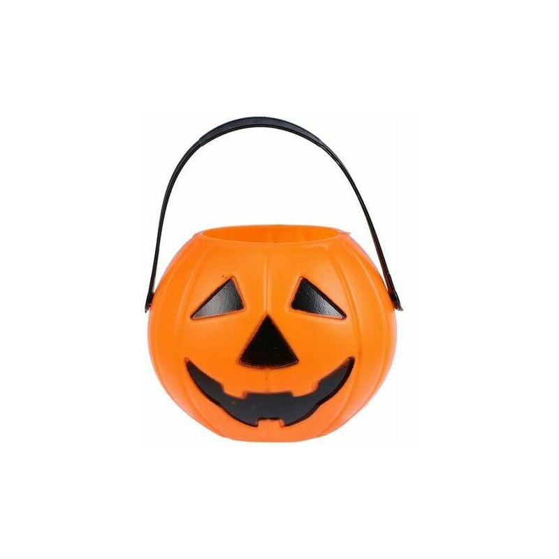 Lanterne portative de seau de citrouille d'Halloween