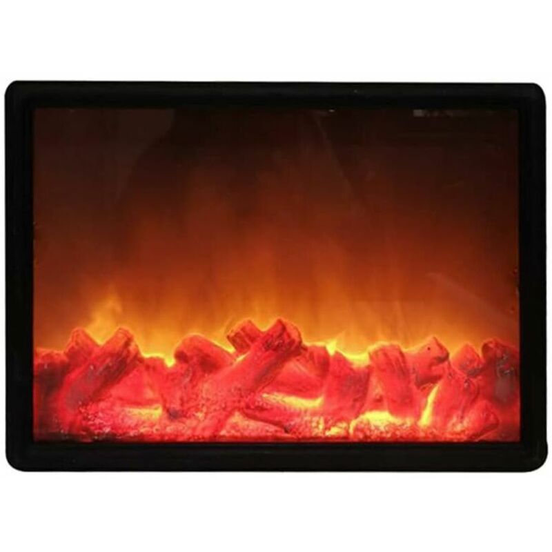 Lanterne portative Lampe de cheminée simulée LED sans flamme - Lanterne de cheminée - Lampe de cheminée USB - Lanterne de table décorative pour