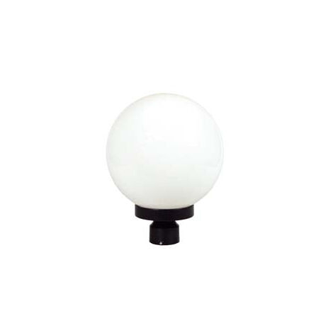Lanterne pour Poteau Modèle Sphère 60mm - 100w IP44 mm.250x345h. couleur noire