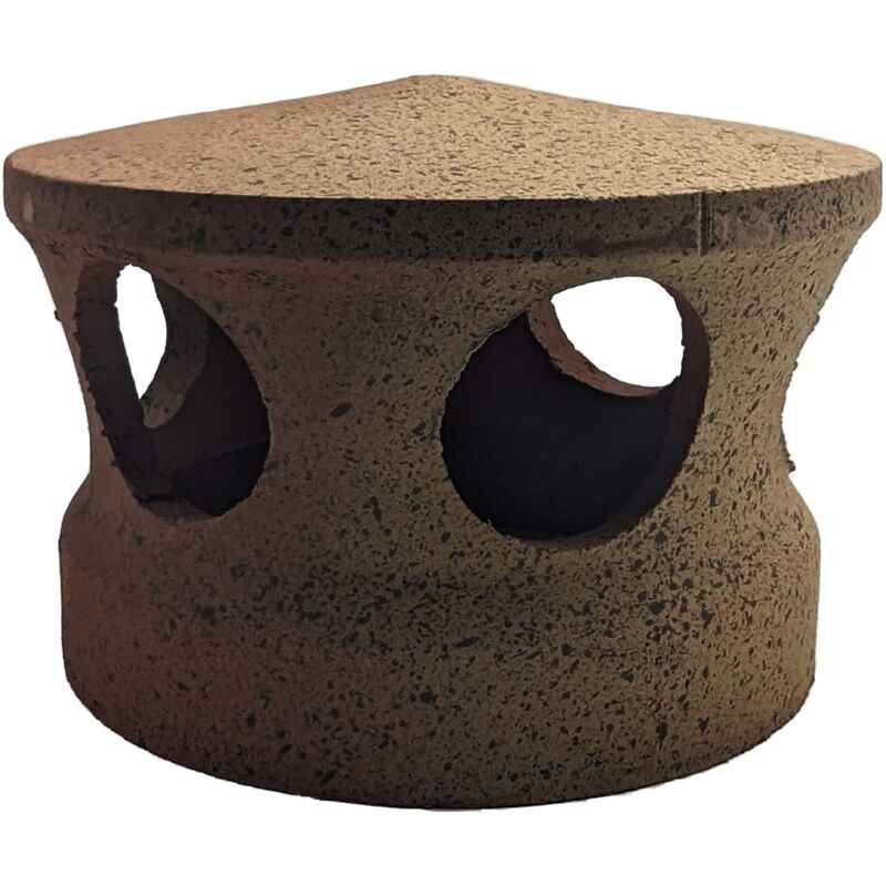 DMS - Lanterne rouge-jaune-noir Chapeau Ventilation tuile douille Passage d 150 mm