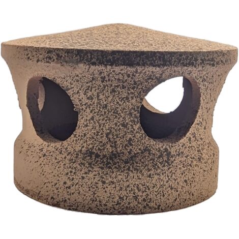 Lanterne rouge-noir Chapeau Ventilation tuile douille Passage d 150 mm