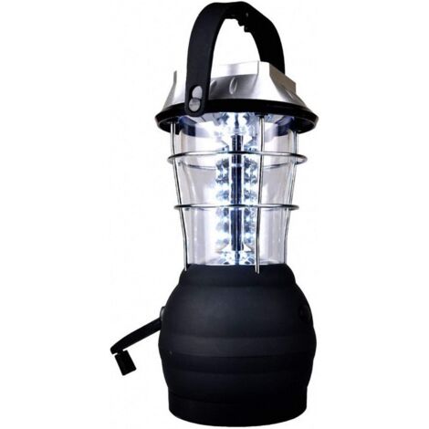 Lanterne Solaire 5 Modes à manivelle Dynamo 36 LED Rechargeable