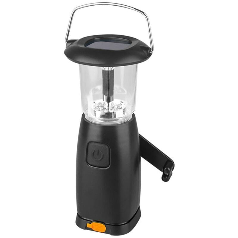 Alovez - Lanterne solaire à manivelle - Lampe de camping led solaire - Lampe de poche led portable ultra lumineuse - Chargeur usb - Lanterne