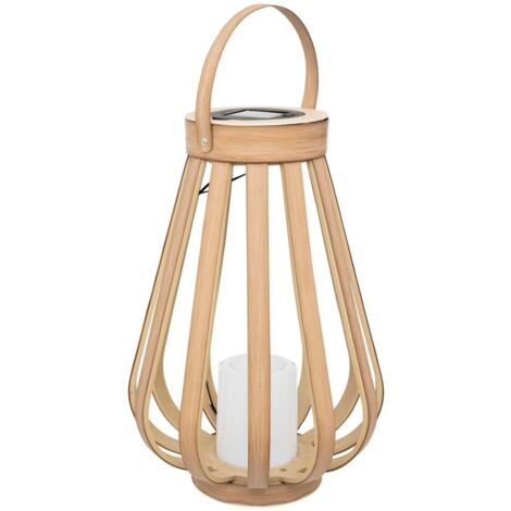 Lanterne solaire Aria beige H34,5cm - Atmosphera créateur d'intérieur