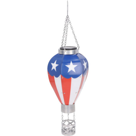 Lanterne Solaire Ballon à Air Chaud pour Jardin, Terrasse et Allées - Décoration Extérieure Suspendue
