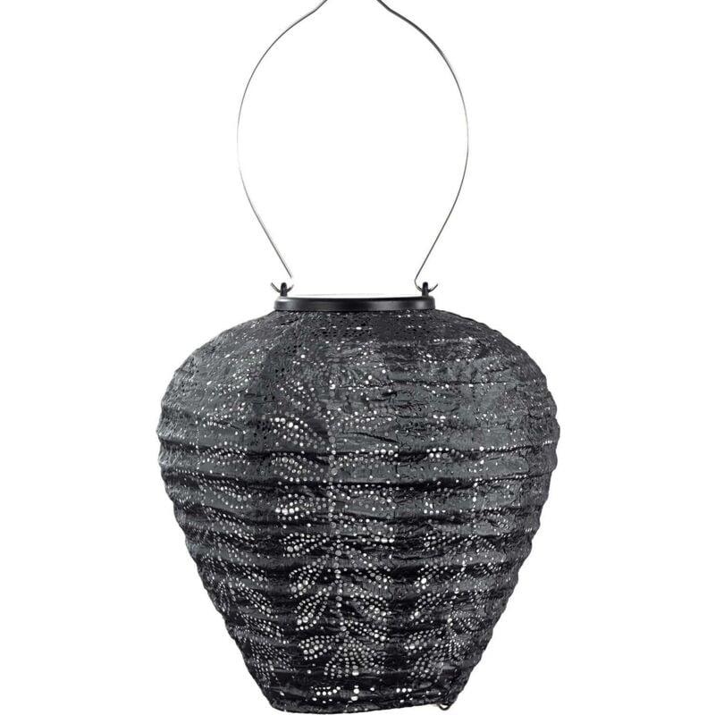 Lanterne solaire Balloon 20 cm Folia - Gris foncé