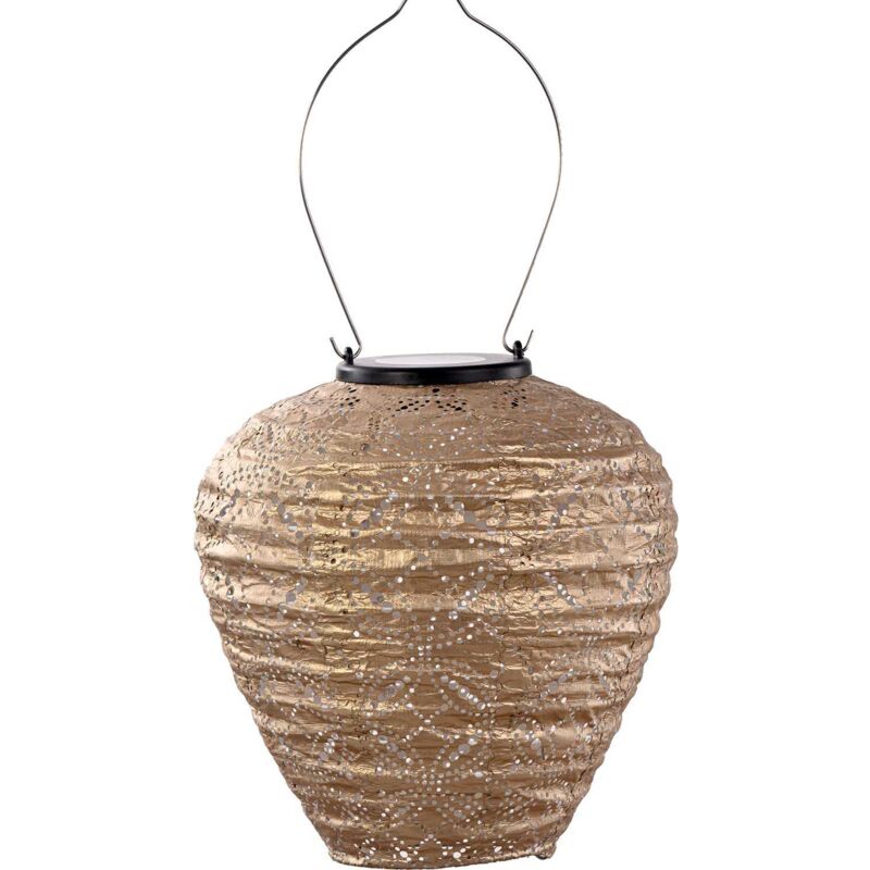 Lanterne solaire Balloon 20 cm Mandela - Doré