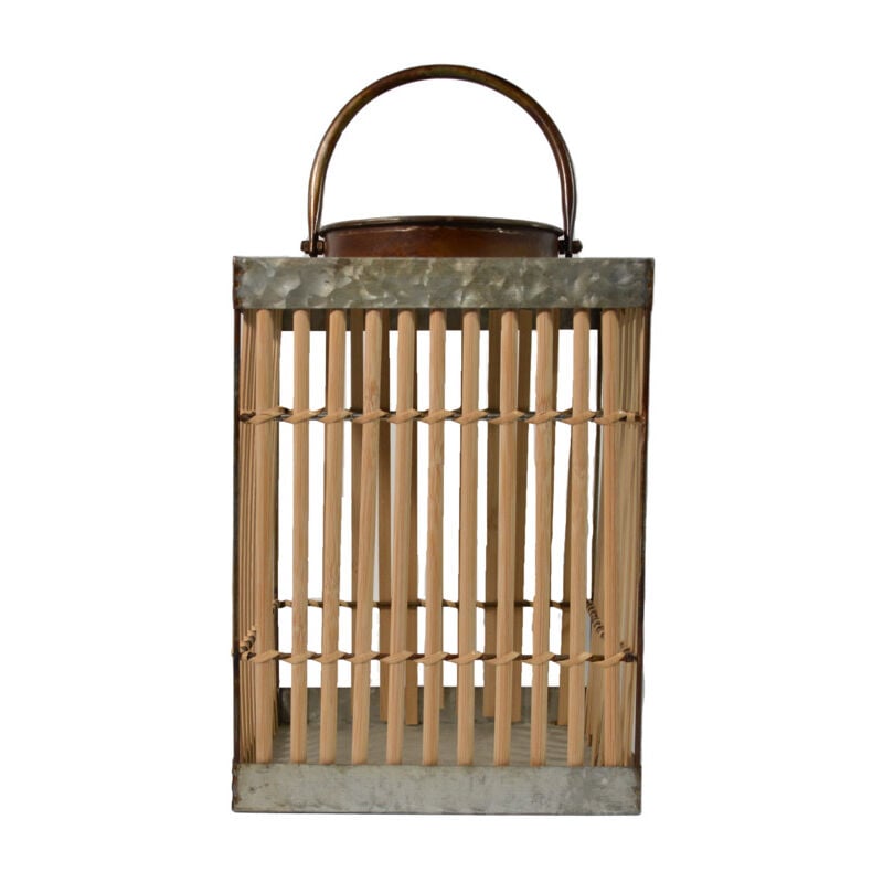 Orium - Lanterne solaire bambou Carrée