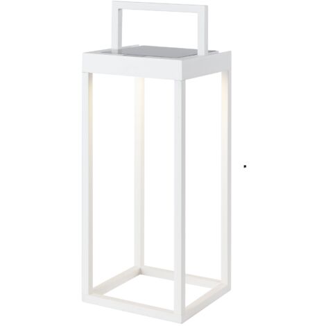 Lanterne solaire chic BIG HYDRA Blanc Aluminium H50cm - Blanc