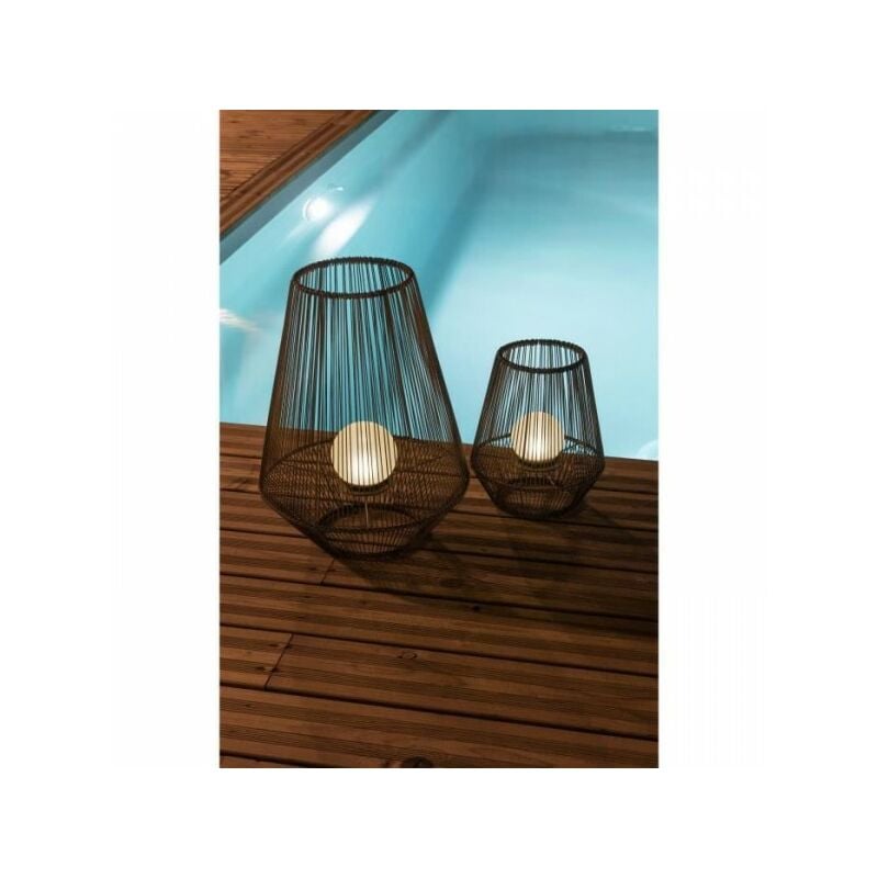 Lanterne solaire décorative boule perlée Galix H30 - 10 Lumens - 8 heures d'éclairage