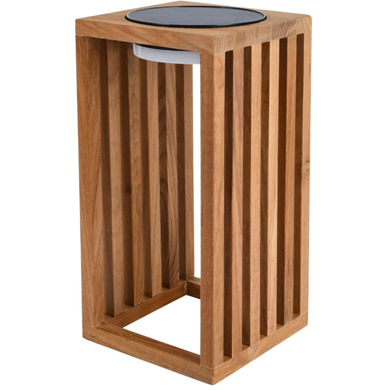 Lanterne solaire décorative chennai Bois Bois H30cm