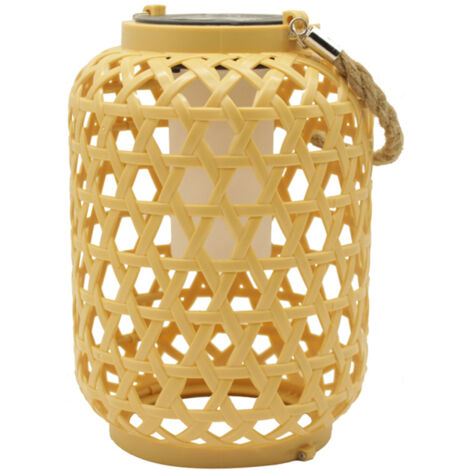 Lanterne solaire d'extérieur suspendue, lanterne tissée étanche pour jardin, terrasse, porche, arbres, pelouse, allée