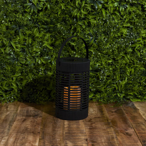 Lanterne Solaire Effet Bougie H23cm