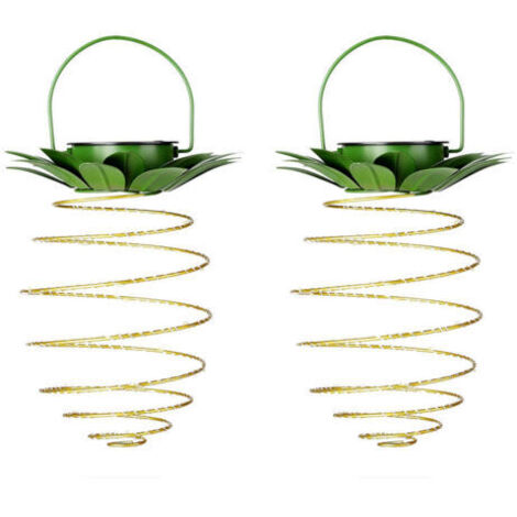 Lanterne solaire en fer forgé lumière ananas led fil de cuivre guirlande lumineuse extérieure étanche décoration de jardin suspension