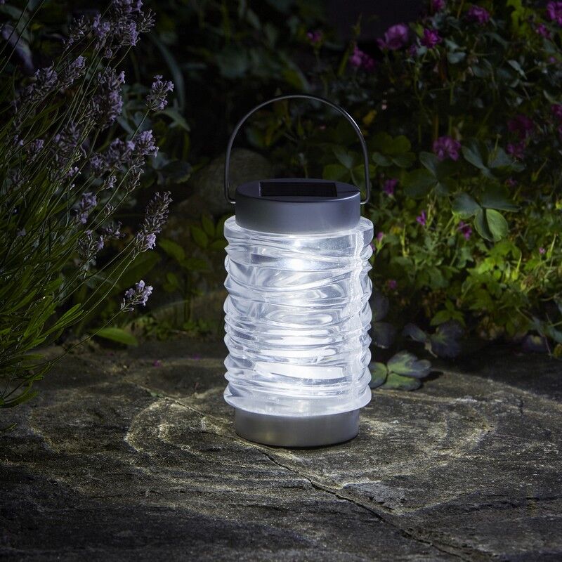 Lanterne solaire en verre Wave 10 lumens