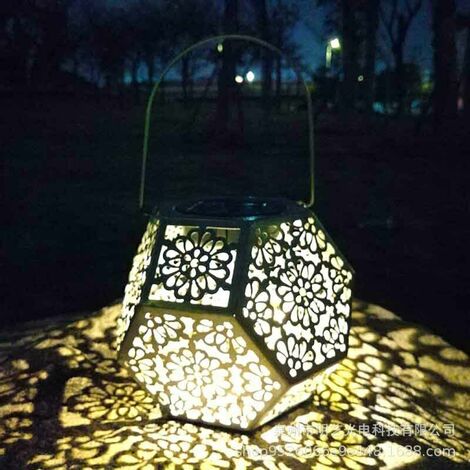 Lanterne Solaire LED Exterieur Lampe Solaire de Jardin Décorative Forme de  Diamant pour Jardin Patio Pelouse Couloir Allée - Arge