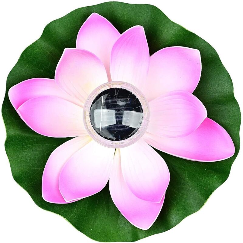 Lanterne Solaire Lotus pour Extérieur,Lumières de Piscine Flottantes Lumières Solaires de Lotus Lampe Flottante étanche pour