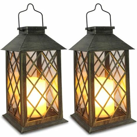 Lanterne solaire sans flamme, NB-4, lanterne à vent suspendue, imperméable, éclairage décoratif d&39extérieur pour jardin,02,Espagne