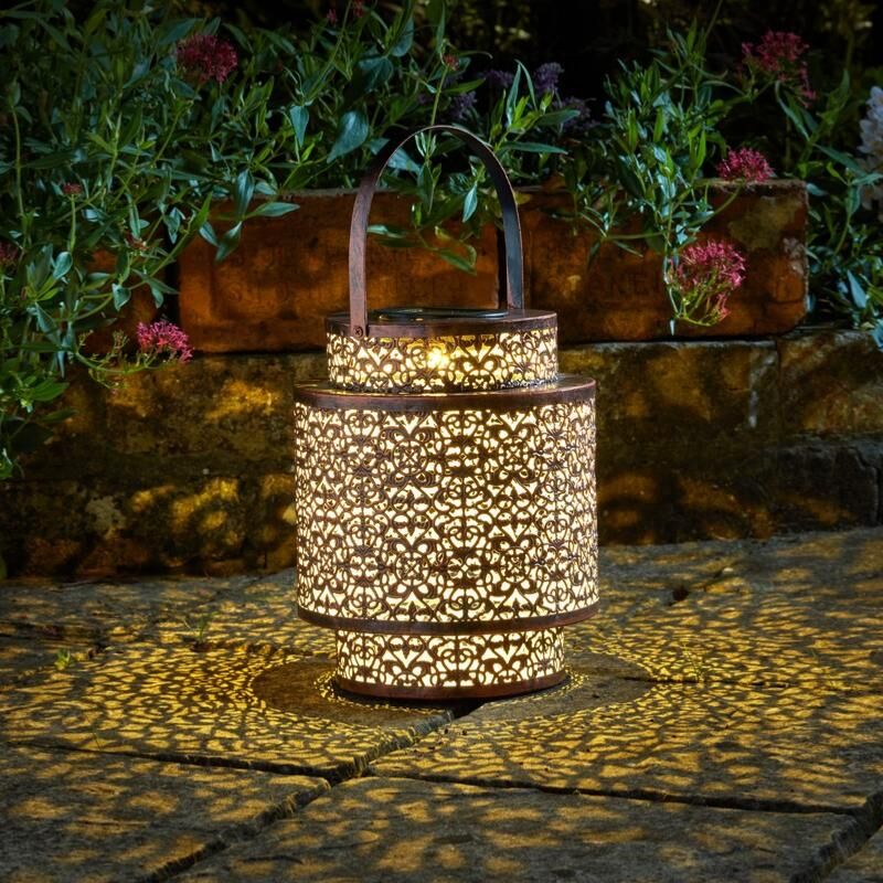 Lanterne solaire métal Tangier