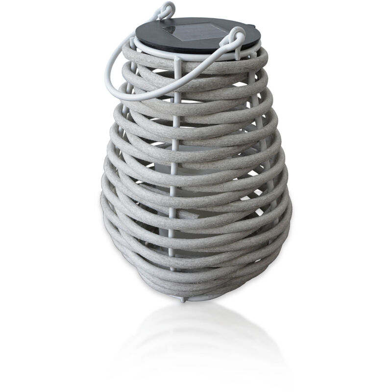 Orium - Lanterne solaire tressée Aretha h25cm