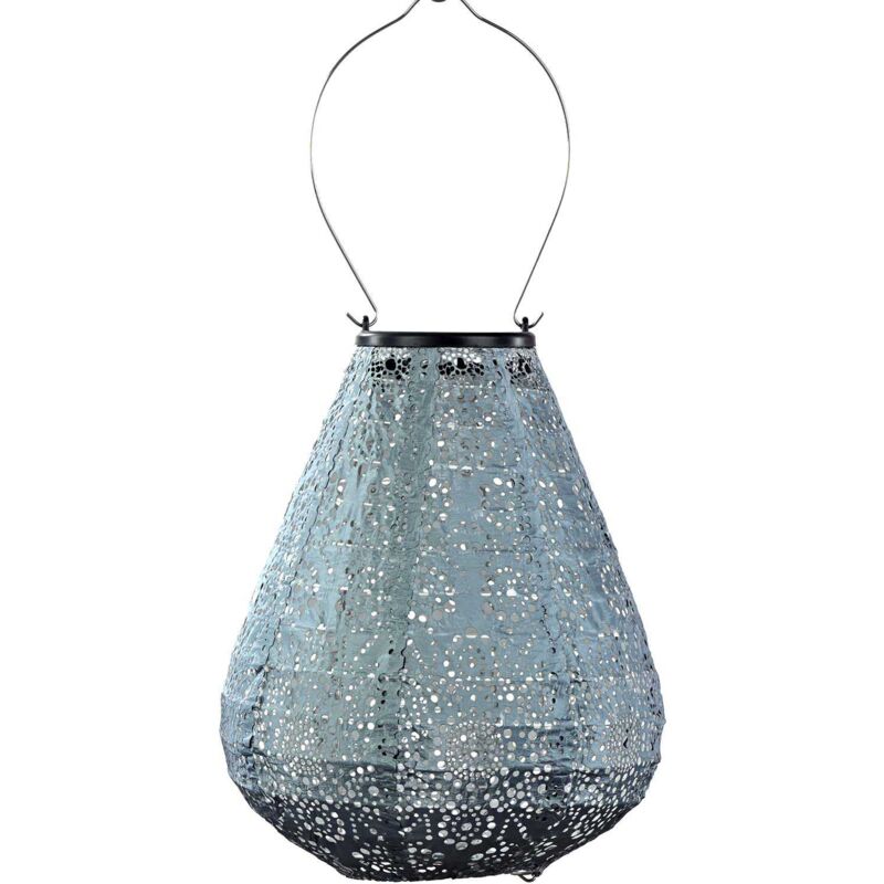 Lanterne solaire Tulip 20 cm Fiore - Gris bleu