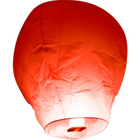 Lanterne Papier idéal pour célébrations féerique et Mariage en extérieur Lanterne Chinoise Volante Blanche SKYLANTERN Lanterne Volante Lucilea Papier Blanc 50 x 80 cm 