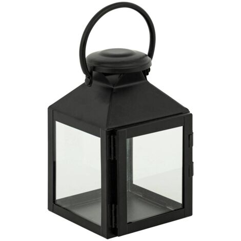 Lanterne Winy métal noir H17cm - Atmosphera créateur d'intérieur
